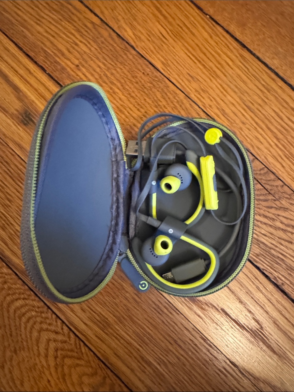 Beats by Dre Earbuds in Gray and Neon Yellow